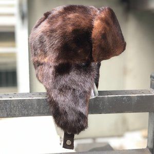 Genuine Mink Fur Hat - Ushanka